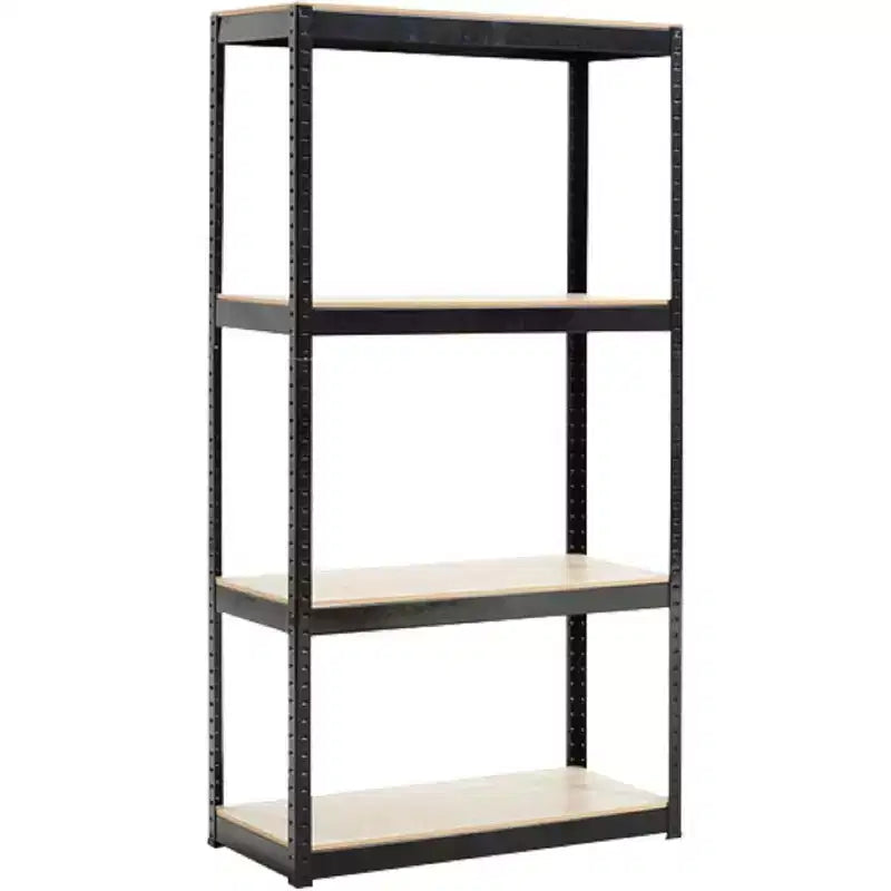 Estantería metálica ajustable Acekool de 4 niveles, unidad de almacenamiento de montaje sin tornillos, estantes de acero de alta resistencia para cocina, garaje o taller