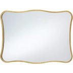 Espejo de pared curvado Uttermost Pavia Gold Metal de 24 x 32