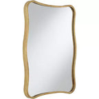 Espejo de pared curvado Uttermost Pavia Gold Metal de 24 x 32