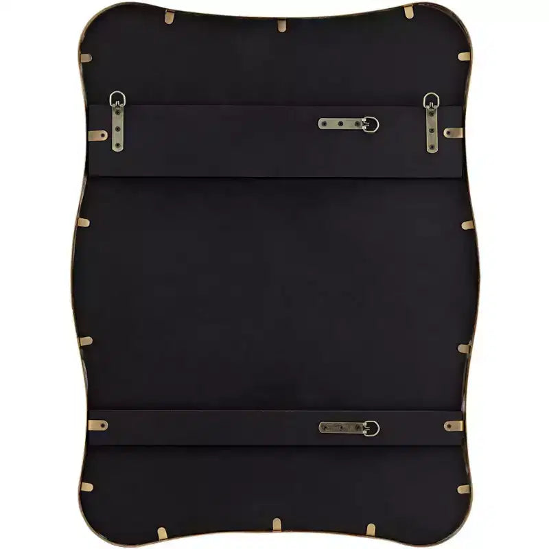 Espejo de pared curvado Uttermost Pavia Gold Metal de 24 x 32