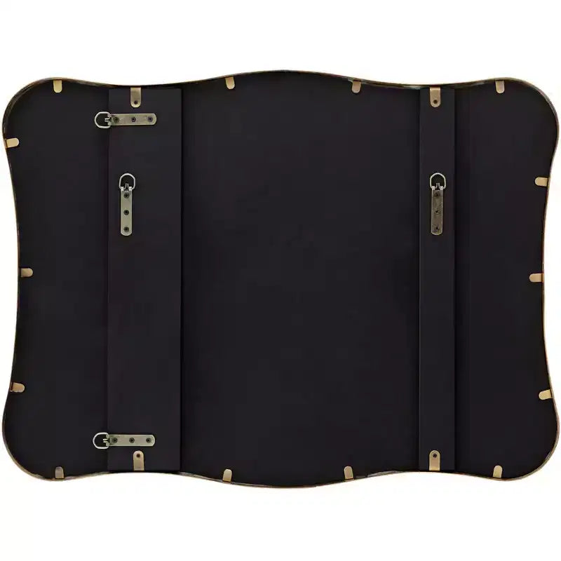 Espejo de pared curvado Uttermost Pavia Gold Metal de 24 x 32