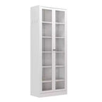 Okak 61 Armario de cocina independiente, almacenamiento ajustable con 4 estantes, armario de metal resistente para comedor/sala de estar
