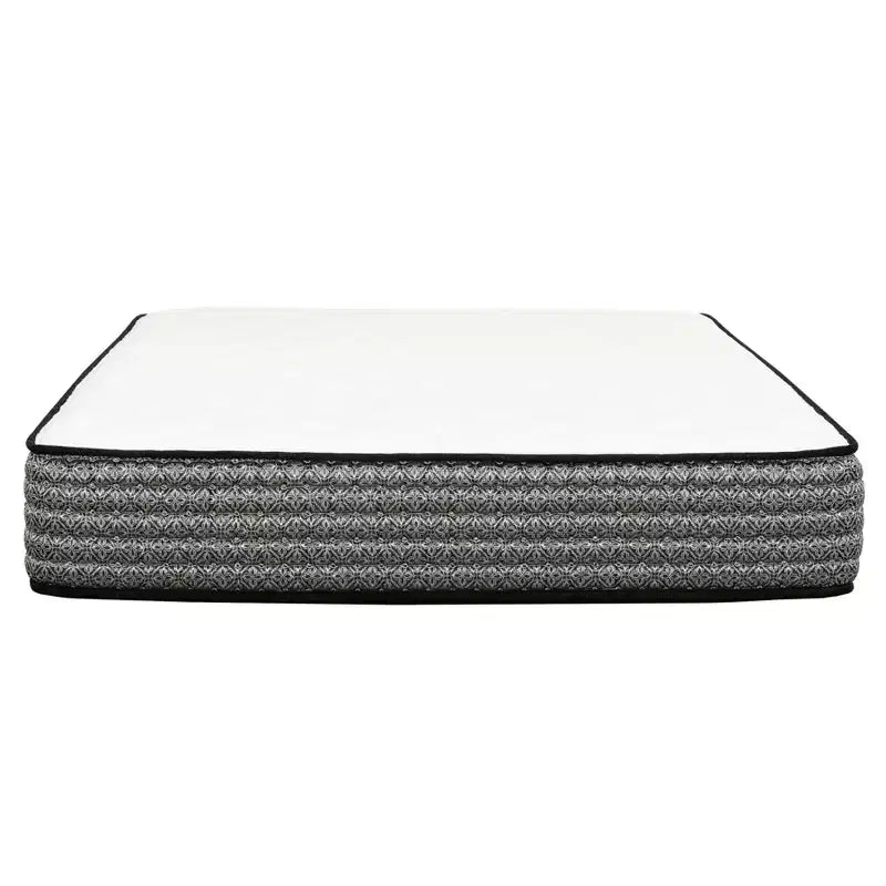 Colchón híbrido HomeStock Majestic de 12 pulgadas con resortes ensacados, gris