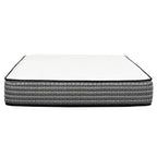 Colchón híbrido HomeStock Majestic de 12 pulgadas con resortes ensacados, gris