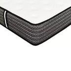 Colchón híbrido HomeStock Majestic de 12 pulgadas con resortes ensacados, gris