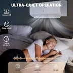 Acekool 9000 BTU Mini Split AC & Heater, 20 SEER2, WiFi Enabled, Wall-Mounted for Rooms up to 450 Sq.Ft