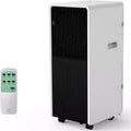 Acekool 14,000 BTU Portable Air Conditioner, 3-in-1 AC, Fan, Dehumidifier, for Room up to 700 Sq. Ft, Remote, Timer, Sleep Mode, Black+White