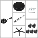 Taburete giratorio hidráulico con ruedas, altura ajustable para spa, tienda, masaje, medicina, trabajo u oficina