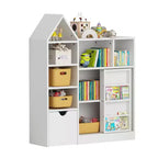 Organizador de almacenamiento para niños, organizador de juguetes y libros con 8 cubículos y cajones extraíbles, ideal para salas de juegos y dormitorios