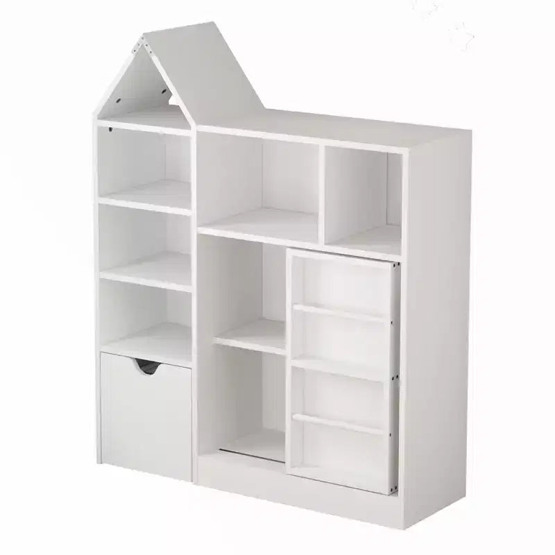 Organizador de almacenamiento para niños, organizador de juguetes y libros con 8 cubículos y cajones extraíbles, ideal para salas de juegos y dormitorios