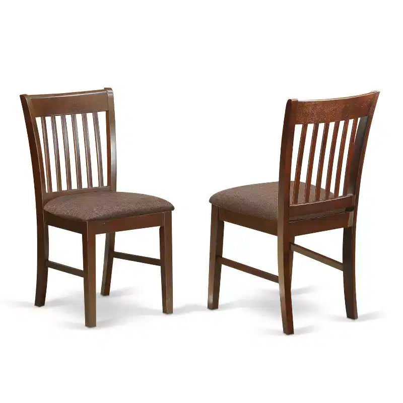 HomeStock Belmont - Juego de comedor de caoba, mesa con extensión de 30 cm y sillas de comedor