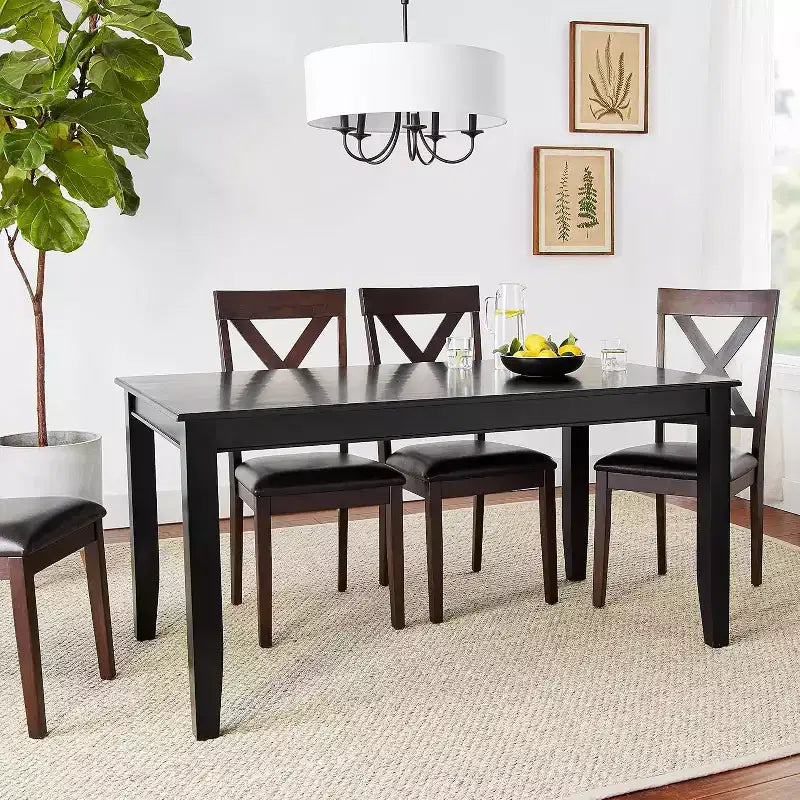 Mesa de comedor rectangular HomeStock de 36x60
