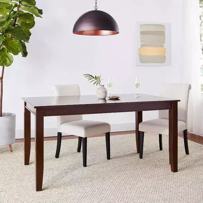 Mesa de comedor rectangular HomeStock de 36x60