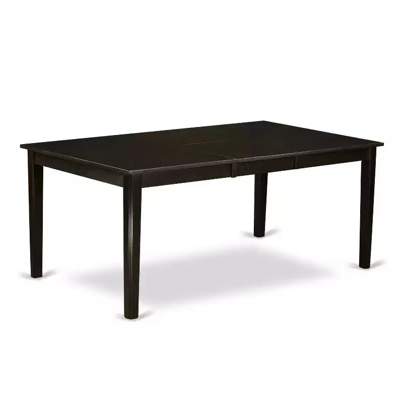 Mesa de comedor rectangular HomeStock con extensión tipo mariposa, acabado capuchino
