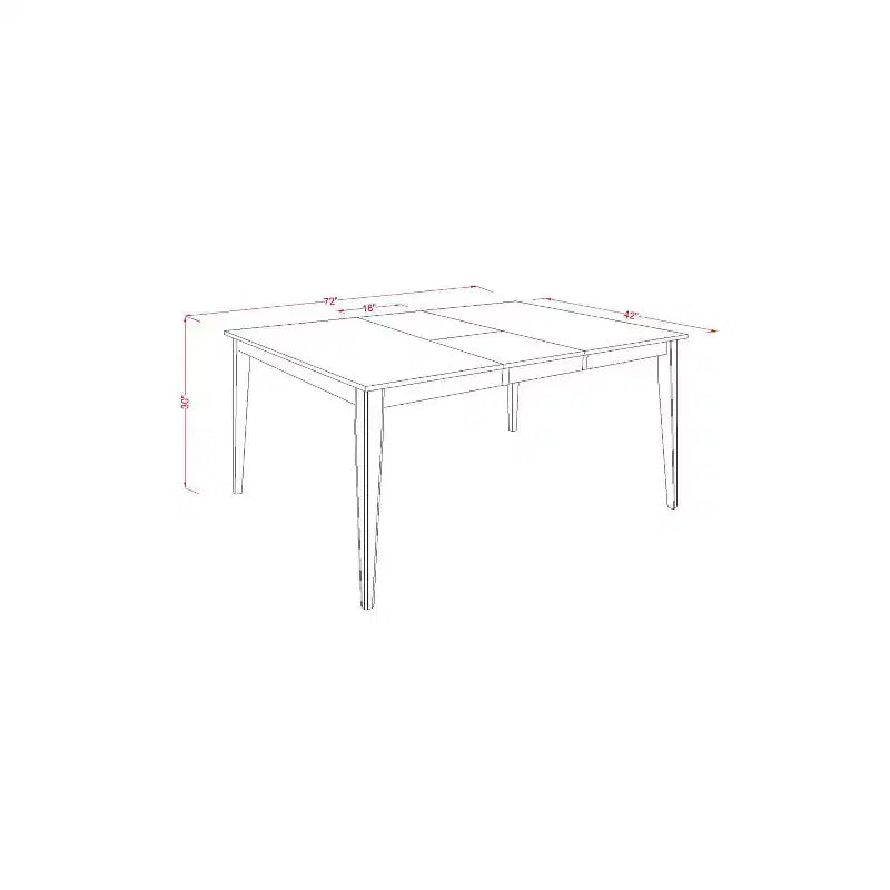 Mesa de comedor rectangular HomeStock con extensión tipo mariposa, acabado capuchino