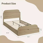 Acekool Diván Doble con Nido, Estructura de Sofá Cama Tapizado con Cajones de Almacenamiento, Cama Moderna para Sala de Estar o Dormitorio