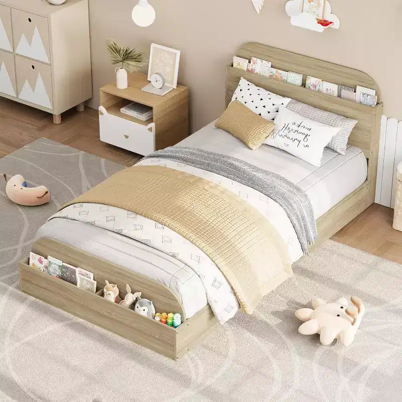 Acekool Diván Doble con Nido, Estructura de Sofá Cama Tapizado con Cajones de Almacenamiento, Cama Moderna para Sala de Estar o Dormitorio
