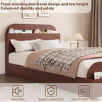 Acekool Diván Doble con Nido, Estructura de Sofá Cama Tapizado con Cajones de Almacenamiento, Cama Moderna para Sala de Estar o Dormitorio