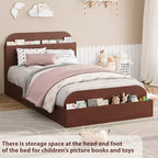 Acekool Diván Doble con Nido, Estructura de Sofá Cama Tapizado con Cajones de Almacenamiento, Cama Moderna para Sala de Estar o Dormitorio