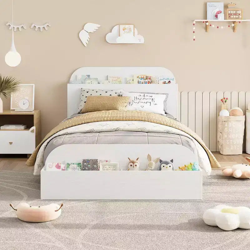 Acekool Diván Doble con Nido, Estructura de Sofá Cama Tapizado con Cajones de Almacenamiento, Cama Moderna para Sala de Estar o Dormitorio