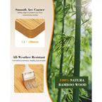 Acekool Banco de trabajo de garaje de altura ajustable de 60" con encimera de madera maciza, capacidad de 2200 lbs, tomas de corriente y patas antideslizantes, resistente
