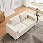 Sofá nube COZONY de 70'', sofá de chenilla de mediados de siglo, asiento profundo, puertos USB, bolsillos laterales, no requiere montaje