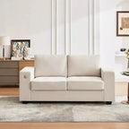 Sofá nube COZONY de 70'', sofá de chenilla de mediados de siglo, asiento profundo, puertos USB, bolsillos laterales, no requiere montaje