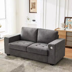 Sofá nube COZONY de 70'', sofá de chenilla de mediados de siglo, asiento profundo, puertos USB, bolsillos laterales, no requiere montaje