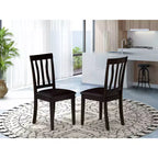 HomeStock Silla de Comedor Cappuccino Asiento de Madera Maciza Estilo Moderno