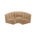 Meridian Furniture, Sofá modular de terciopelo Arc