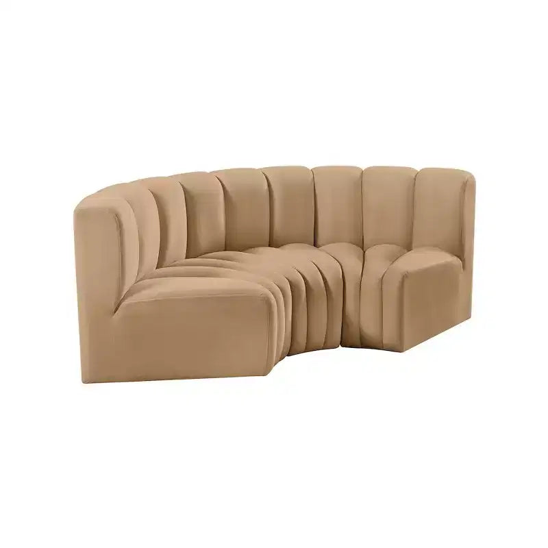 Meridian Furniture, Sofá modular de terciopelo Arc