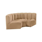 Meridian Furniture, Sofá modular de terciopelo Arc