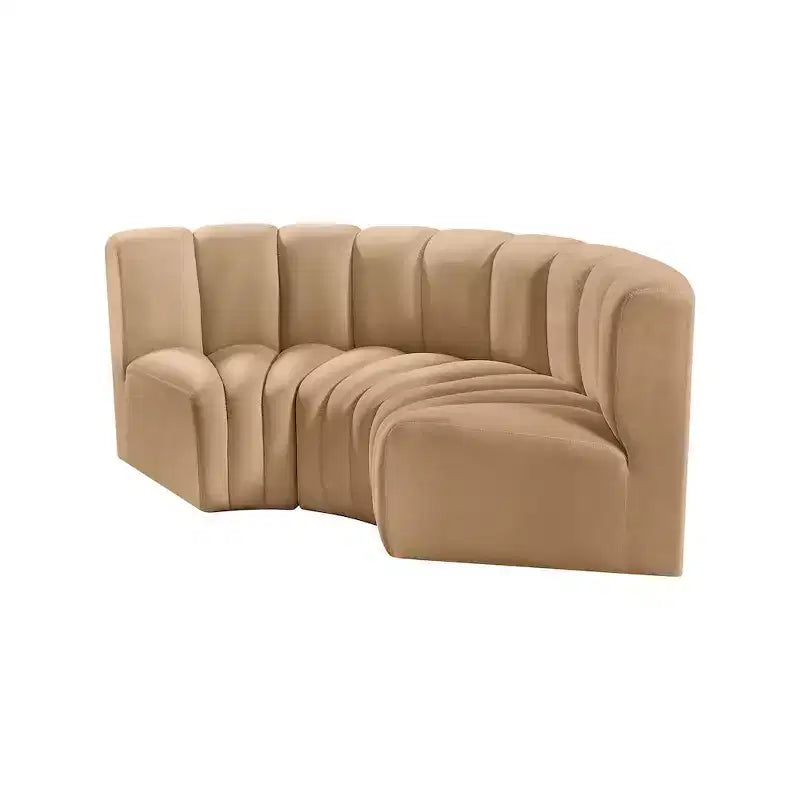 Meridian Furniture, Sofá modular de terciopelo Arc