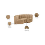 Meridian Furniture, Sofá modular de terciopelo Arc