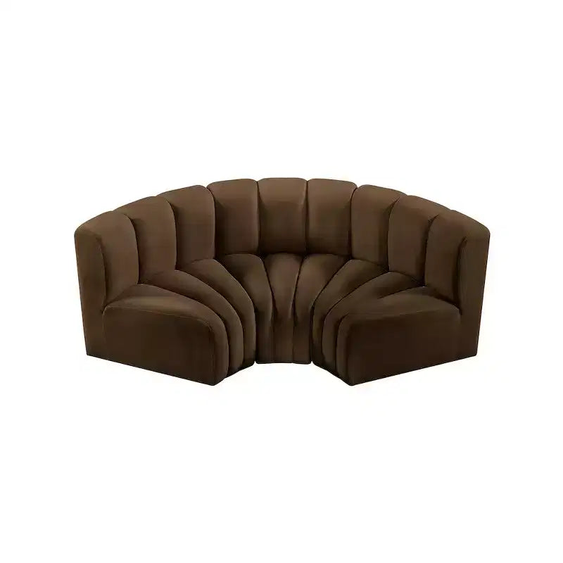 Meridian Furniture, Sofá modular de terciopelo Arc