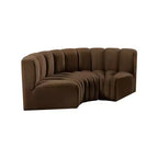 Meridian Furniture, Sofá modular de terciopelo Arc