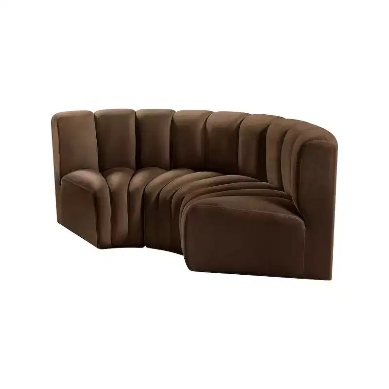 Meridian Furniture, Sofá modular de terciopelo Arc