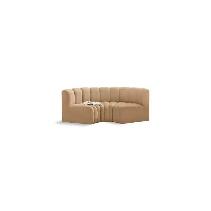 Meridian Furniture, Sofá modular de terciopelo Arc
