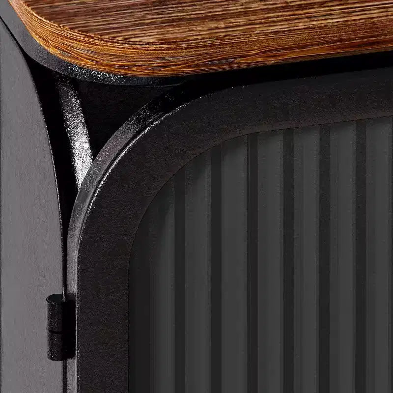 Moderno armario de dos puertas con puertas de cristal y tres niveles de almacenamiento, 72 cm de exclusiva tapa de abeto para entrada o casa, negro