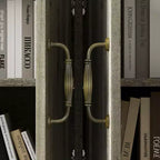Mueble de almacenamiento rústico multifuncional Famapy, vitrina y estantería, mueble de almacenamiento para sala de estar, despensa de cocina para guardar vajilla