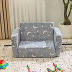 Sofá cama individual plegable Karl Home de una pieza con esponja completa para niños con función luminosa