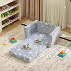 Sofá cama individual plegable Karl Home de una pieza con esponja completa para niños con función luminosa