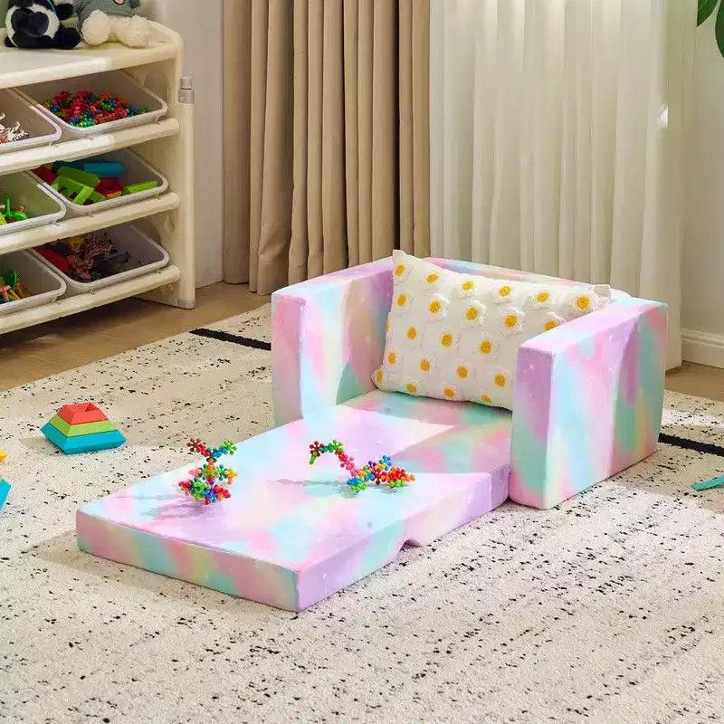 Sofá cama individual plegable para niños de 1 pieza Karl Home Full Sponge