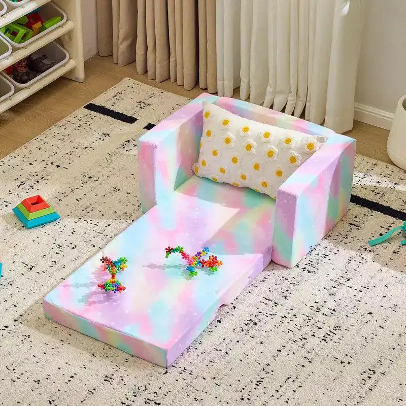 Sofá cama individual plegable para niños de 1 pieza Karl Home Full Sponge