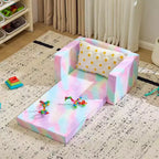 Sofá cama individual plegable para niños de 1 pieza Karl Home Full Sponge