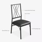 Juego de mesa de comedor para 4 personas con 4 sillas de metal y mesa de comedor rectangular moderna de madera para interiores, 5 piezas