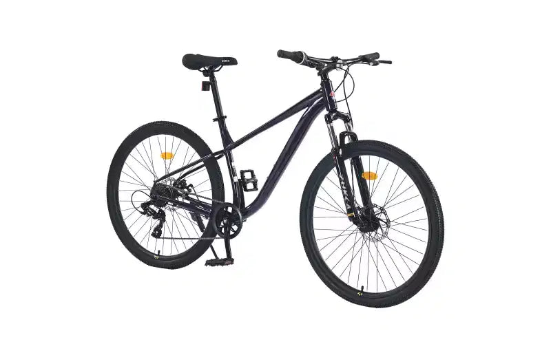 Bicicleta de montaña de 27.5 pulgadas y 8 velocidades, para hombres, mujeres, niños y niñas, suspensión delantera, cuadro de acero