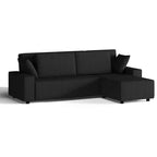 Sofá grande de pana a rayas de 96 pulgadas, sofá seccional moderno de gran tamaño en forma de L con asiento profundo, sofá modular cómodo para sala de estar, apartamento, estudio