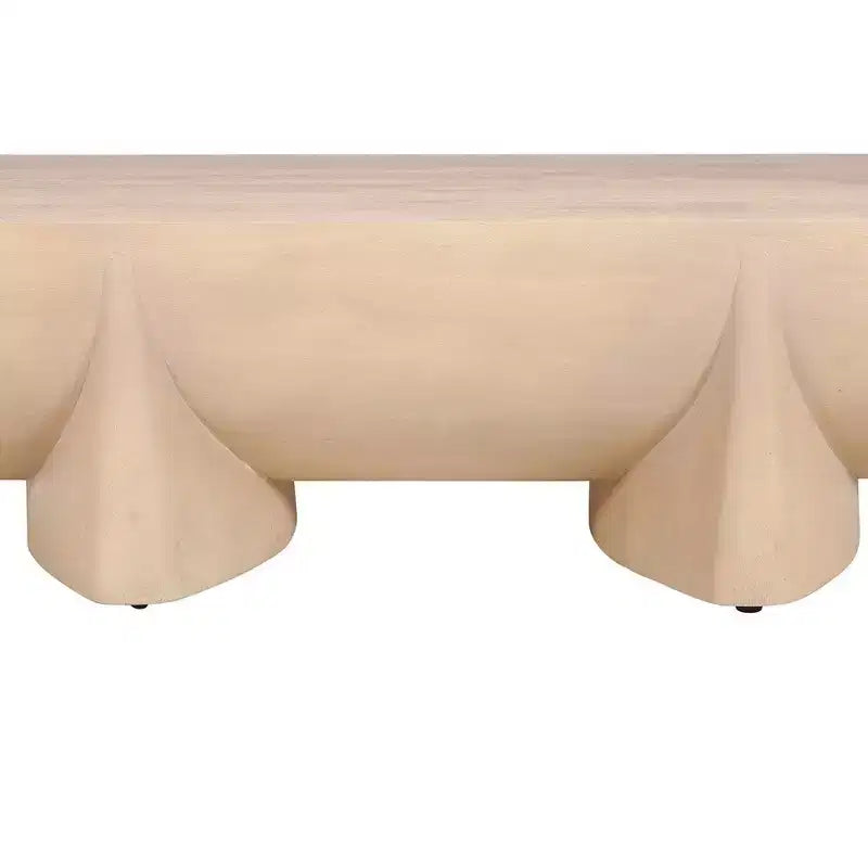 Mesa de centro Royal Hampton | Diseño de troncos de 48 | Madera de mango natural hecha a mano