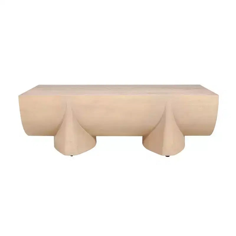 Mesa de centro Royal Hampton | Diseño de troncos de 48 | Madera de mango natural hecha a mano